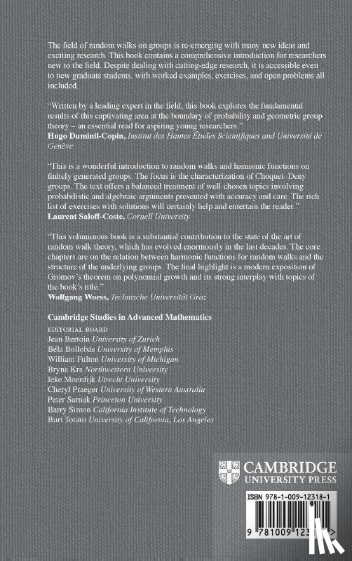 Yadin, Ariel (Ben-Gurion University of the Negev - Harmonic Functions and Random Walks on Groups