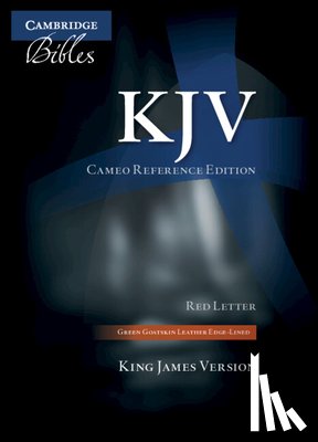  - KJV Cameo Reference Edition, Green Goatskin Leather, Red-Let