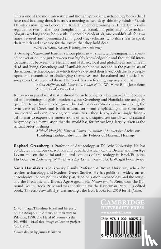 Greenberg, Raphael (Tel-Aviv University), Hamilakis, Yannis (Brown University - Archaeology, Nation, and Race
