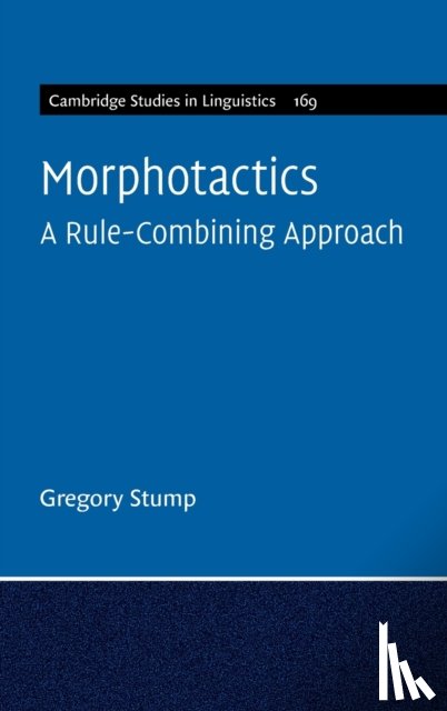 Stump, Gregory (University of Kentucky) - Morphotactics: Volume 169