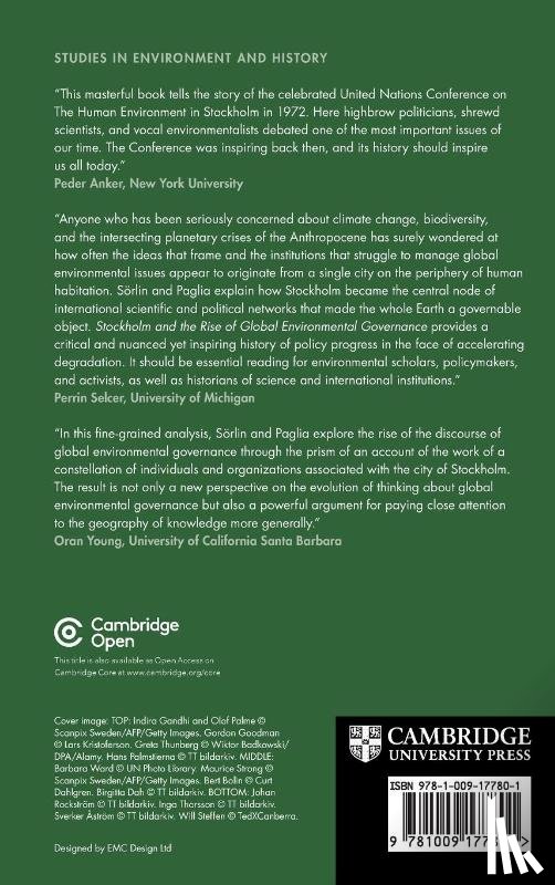 Sorlin, Sverker (KTH Royal Institute of Technology), Paglia, Eric (KTH Royal Institute of Technology) - Stockholm and the Rise of Global Environmental Governance