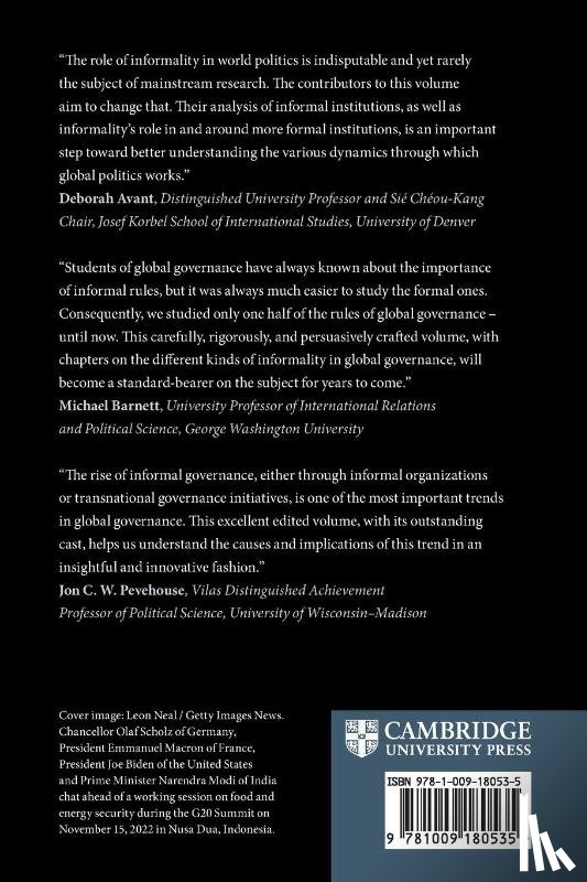  - Informal Governance in World Politics