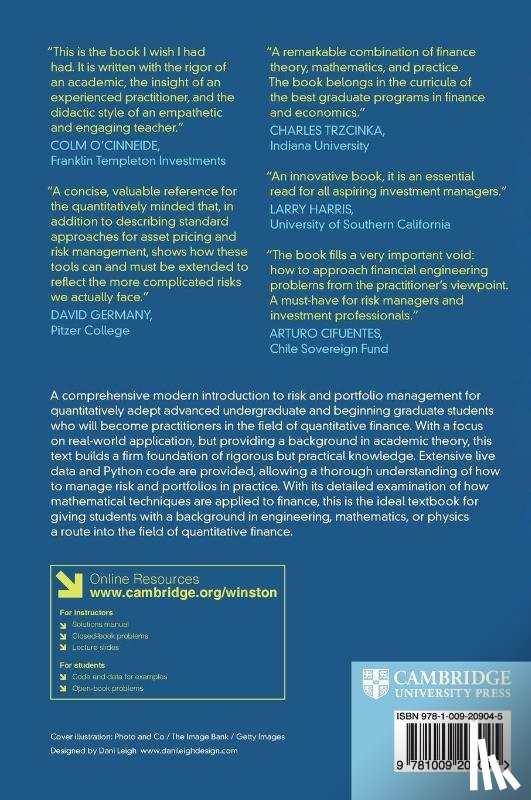 Winston, Kenneth J. (California Institute of Technology) - Quantitative Risk and Portfolio Management