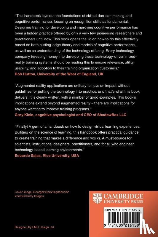 Militello, Laura G. (Unveil, Sushereba, Christen E. (Unveil, Ramachandran, Sowmya (Stottler Henke Associates - Handbook of Augmented Reality Training Design Principles