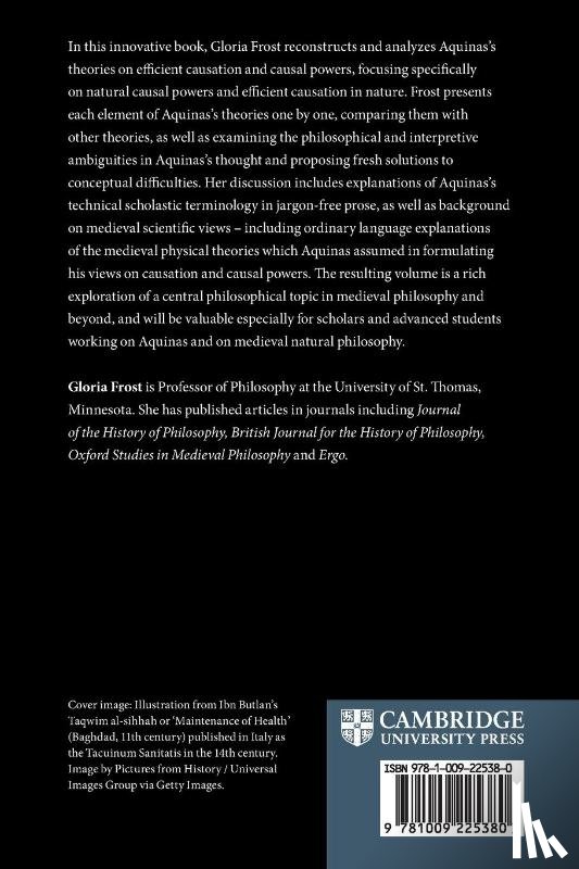 Frost, Gloria (University of St Thomas - Aquinas on Efficient Causation and Causal Powers