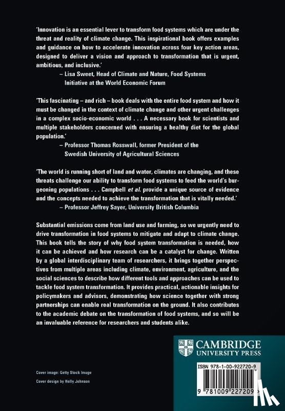  - Transforming Food Systems Under Climate Change through Innovation