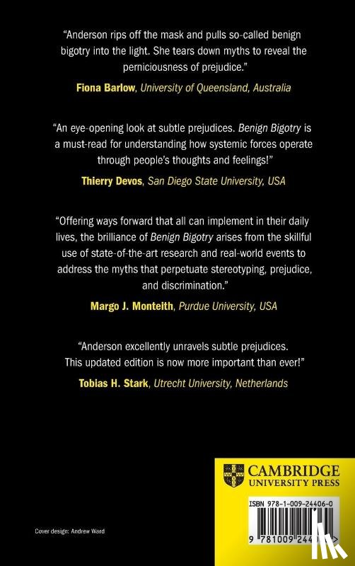 Anderson, Kristin J. (University of Houston-Downtown) - Benign Bigotry