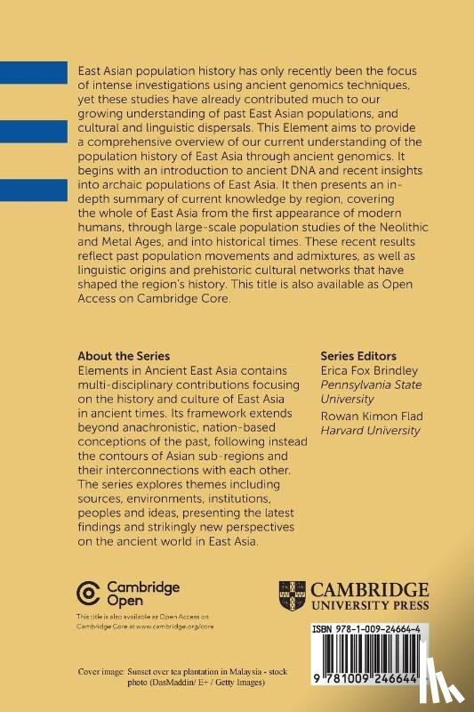 Bennett, E. Andrew (Chinese Academy of Sciences, Liu, Yichen (Chinese Academy of Sciences, Fu, Qiaomei (Chinese Academy of Sciences - Reconstructing the Human Population History of East Asia through Ancient Genomics