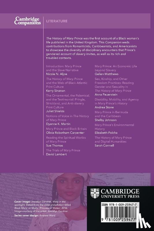  - The Cambridge Companion to Mary Prince