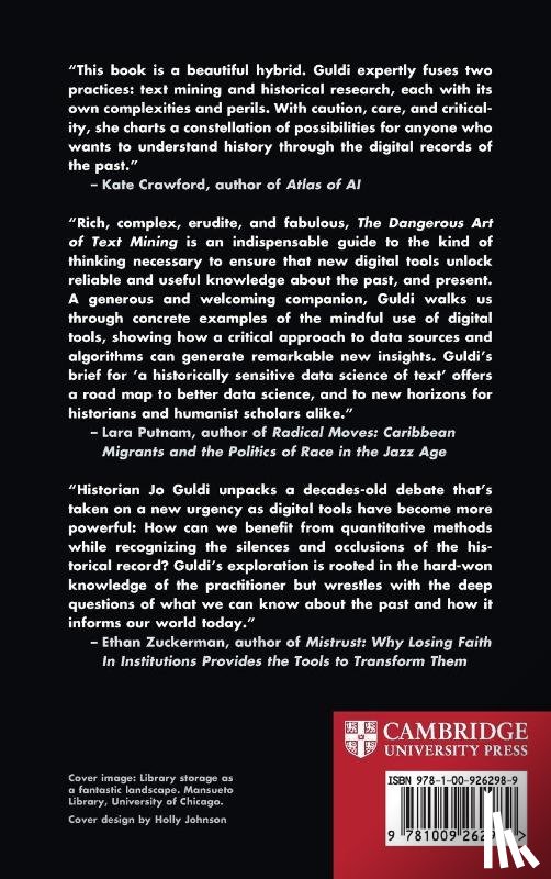 Guldi, Jo (Southern Methodist University - The Dangerous Art of Text Mining