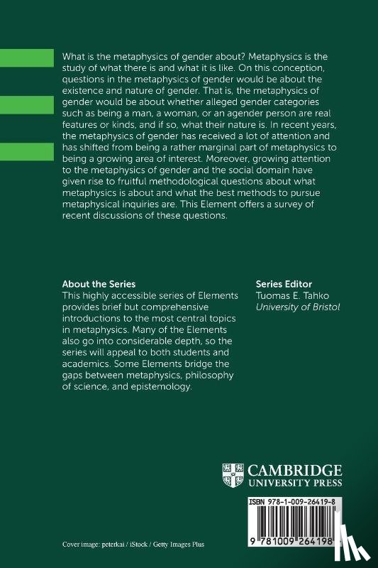 Leon, E. Diaz (Universitat de Barcelona) - The Metaphysics of Gender