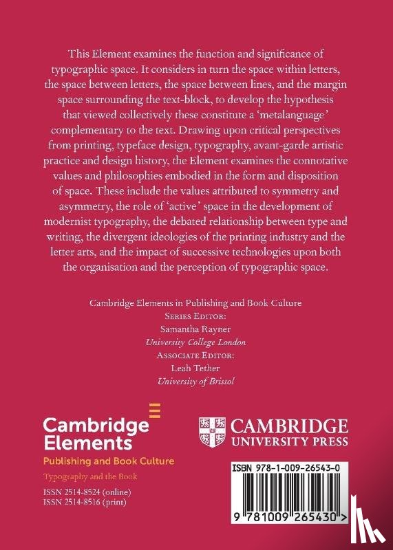 Hill, Will (Anglia Ruskin University - Space as Language