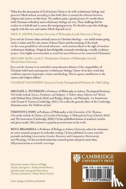 Peterson, Michael L. (Asbury Theological Seminary, Pawl, Timothy J. (University of St Thomas, Brammell, Ben F. (Asbury University - Jesus and the Genome