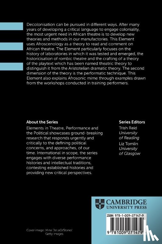 Ravengai, Samuel (University of the Witwatersrand - Decolonising African Theatre