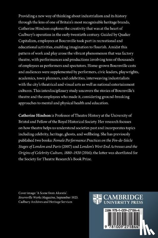 Hindson, Catherine (University of Bristol) - Theatre in the Chocolate Factory