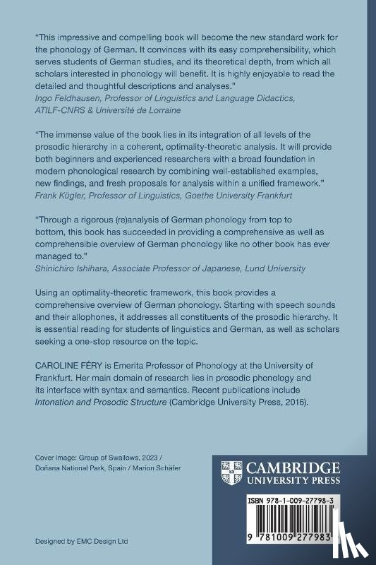 Fery, Caroline (Goethe-Universitat Frankfurt Am Main) - German Phonology