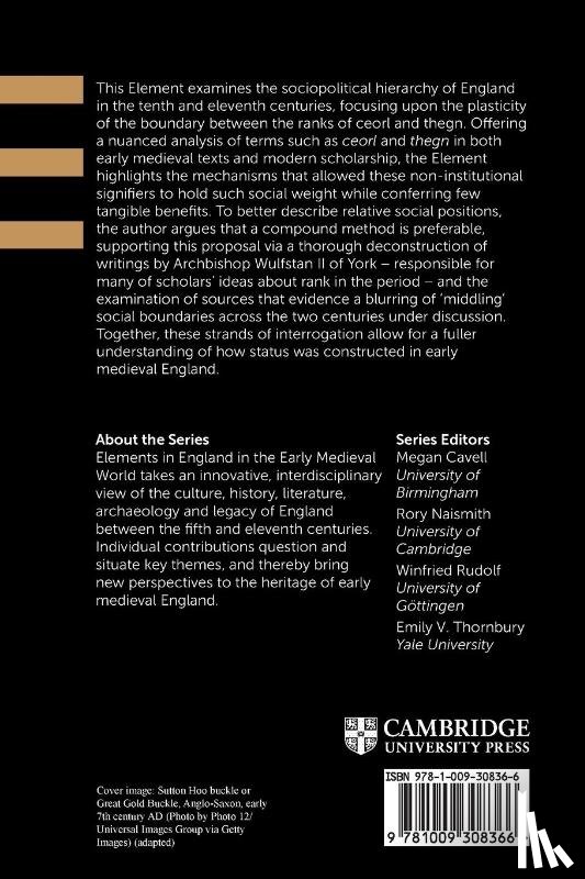 Pracy, Stuart (University of Exeter) - Visions of Hierarchy and Inequality in Early Medieval England