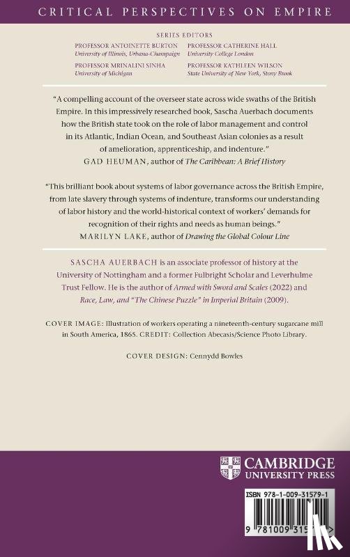 Auerbach, Sascha (University of Nottingham) - The Overseer State