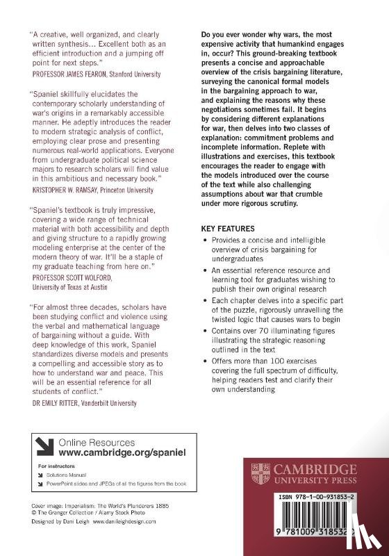 Spaniel, William (University of Pittsburgh) - Formal Models of Crisis Bargaining