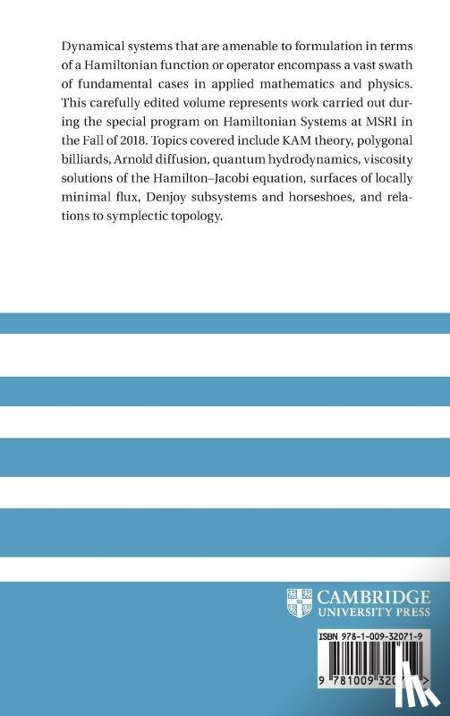  - Hamiltonian Systems