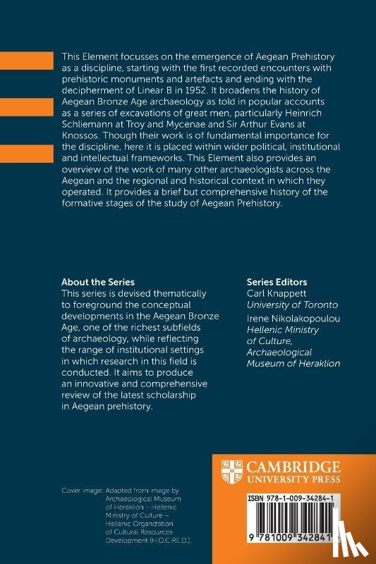 Shapland, Andrew (University of Oxford) - The Emergence of Aegean Prehistory
