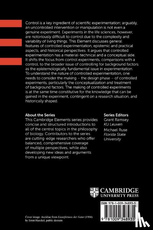 Schickore, Jutta (Indiana University) - Controlled Experiments