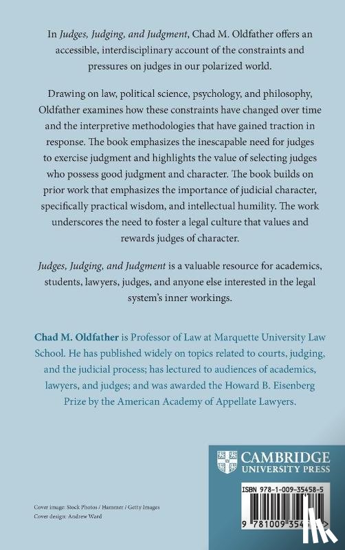Oldfather, Chad M. (Marquette University - Judges, Judging, and Judgment