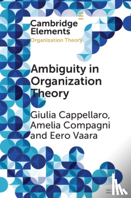 Cappellaro, Giulia (Universita Commerciale Luigi Bocconi, Compagni, Amelia (Universita Commerciale Luigi Bocconi, Vaara, Eero (University of Oxford) - Ambiguity in Organization Theory