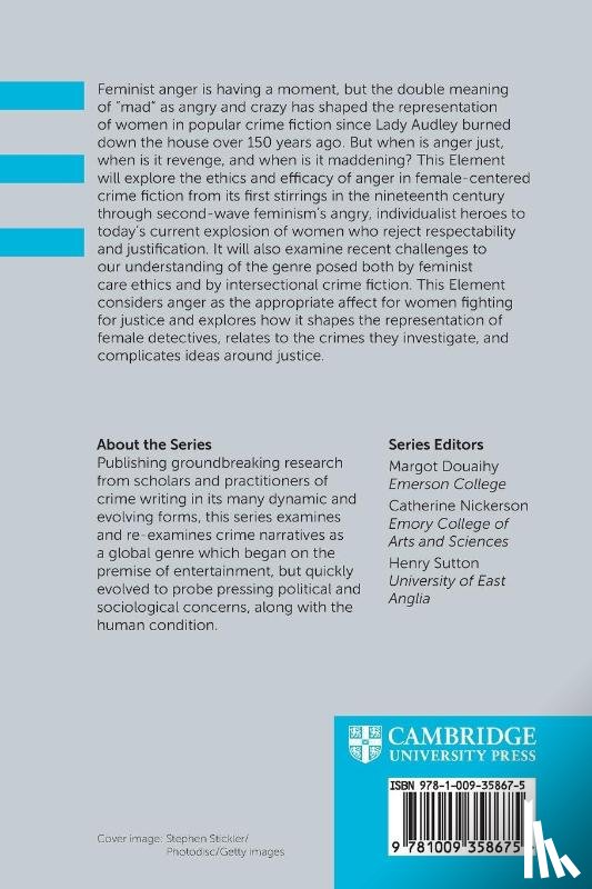 Reitz, Caroline (John Jay College of Criminal Justice and CUNY Graduate Center) - Female Anger in Crime Fiction