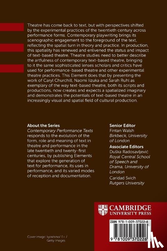 Freeman, Sara (University of Puget Sound - Playwriting, Dramaturgy and Space