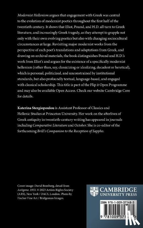 Stergiopoulou, Katerina (University of Edinburgh) - Modernist Hellenism