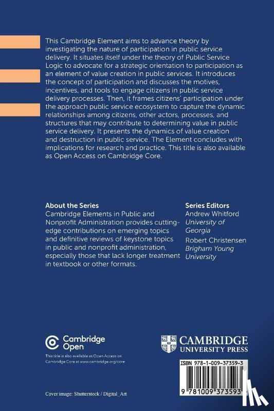 Nasi, Greta (Bocconi University), Osborne, Stephen (University of Edinburgh Business School), Cucciniello, Maria (Bocconi University), Cui, Tie (University of Edinburgh Business School) - Public Service Explained