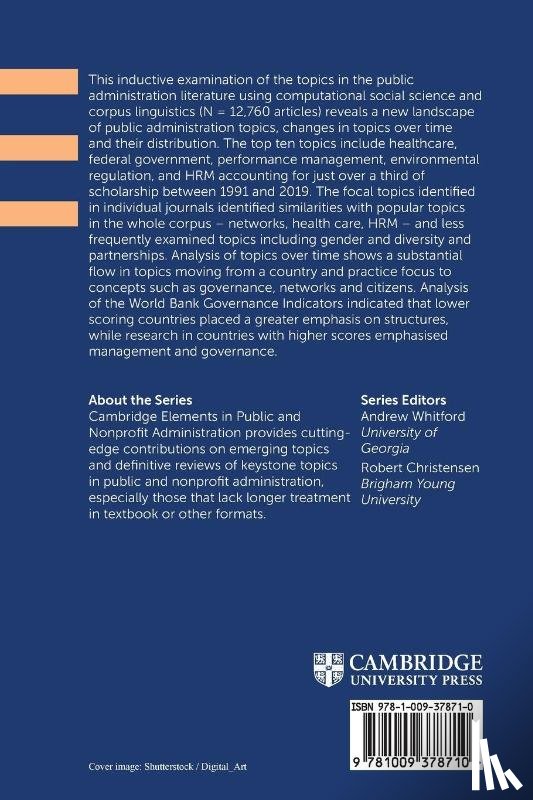 Walker, Richard M. (City University of Hong Kong), Zhang, Jiasheng (University of Macau), Chandra, Yanto (City University of Hong Kong) - Topics in Public Administration