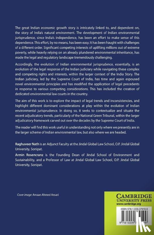 Nath, Raghuveer (O.P. Jindal Global University, Rosencranz, Armin (O.P. Jindal Global University - Evolution of Environmental Jurisprudence in India