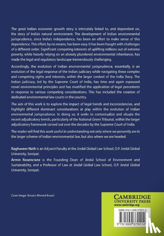 Nath, Raghuveer (O.P. Jindal Global University, Rosencranz, Armin (O.P. Jindal Global University - Evolution of Environmental Jurisprudence in India