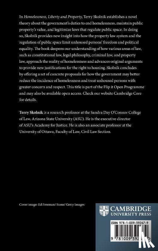 Skolnik, Terry (University of Ottawa) - Homelessness, Liberty and Property