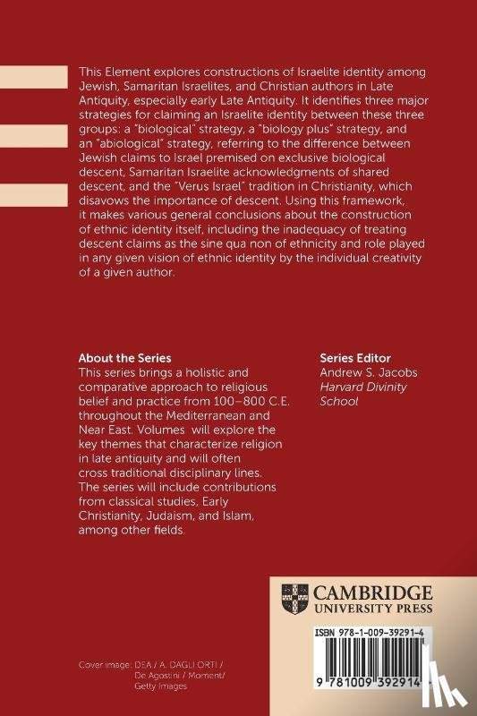 Tobolowsky, Andrew (College of William and Mary - Israel and its Heirs in Late Antiquity