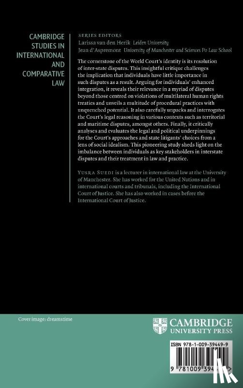Suedi, Yusra (University of Manchester) - The Individual in the Law and Practice of the International Court of Justice