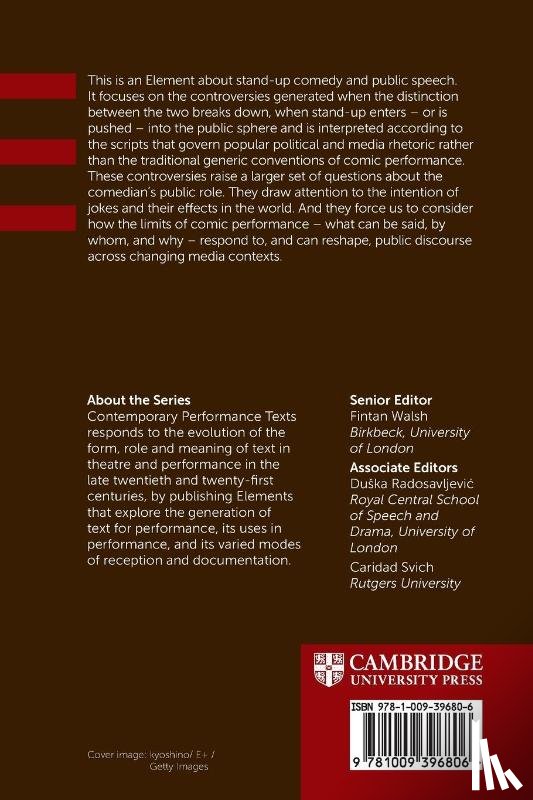 Balkin, Sarah (University of Melbourne), Mierowsky, Marc (University of Melbourne) - Comedy and Controversy