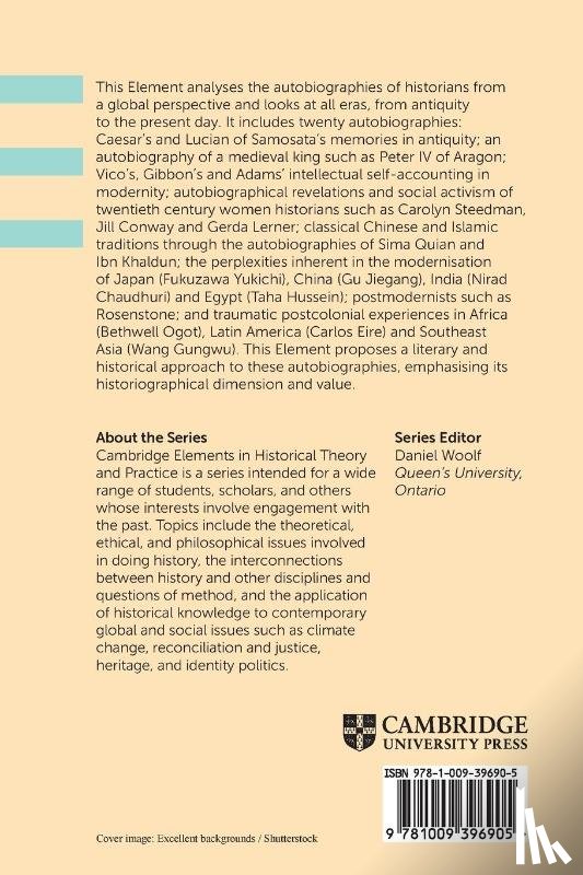 Aurell, Jaume (University of Navarra) - Historians' Autobiographies as Historiographical Inquiry