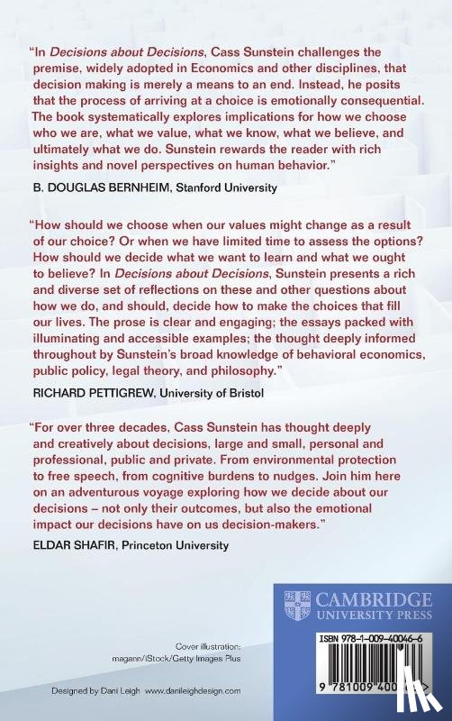Sunstein, Cass R. (Harvard University - Decisions about Decisions