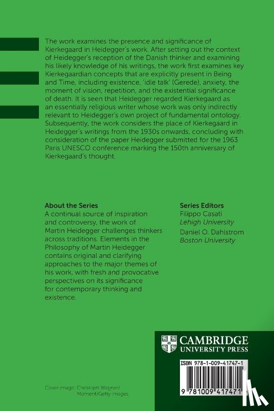 Pattison, George (St Andrew’s and Copenhagen Universities) - Heidegger and Kierkegaard