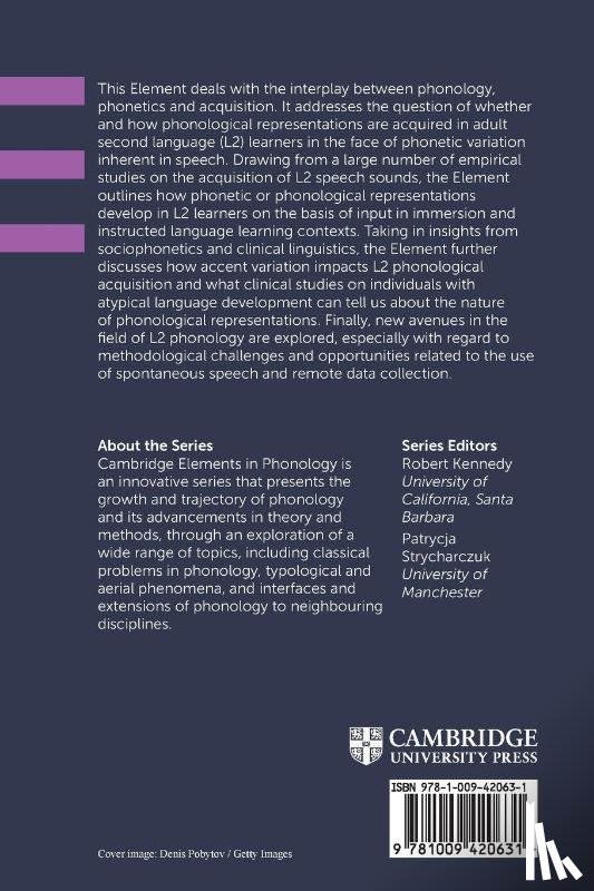 Simon, Ellen (Ghent University) - Second Language Phonology
