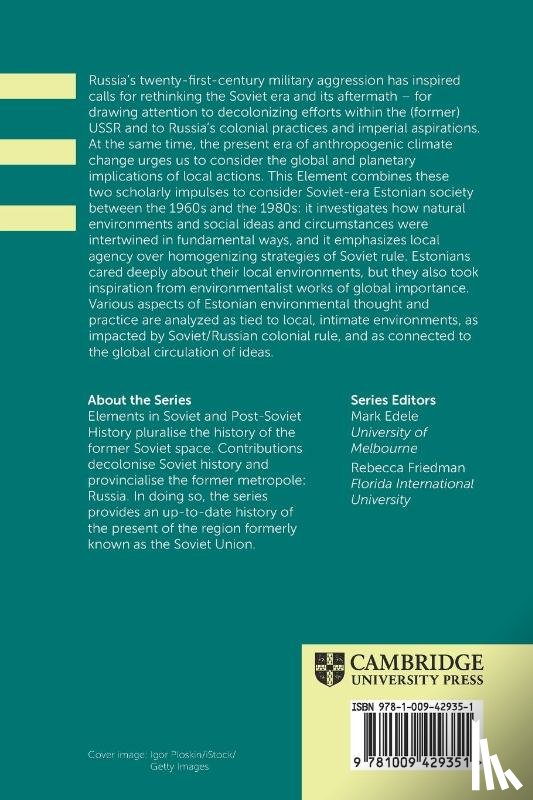 Annus, Epp (Tallinn University) - Environment and Society in Soviet Estonia, 1960–1990