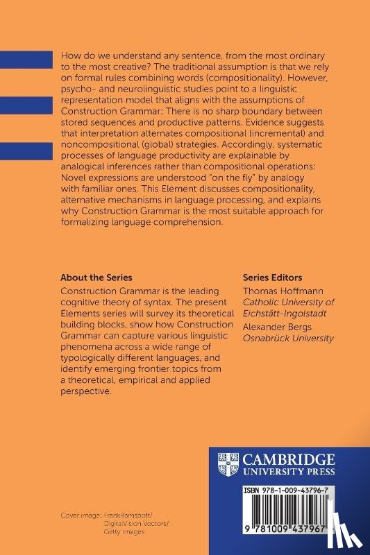 Rambelli, Giulia (University of Bologna) - Constructions and Compositionality