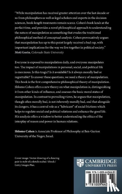 Cohen, Shlomo (Ben-Gurion University of the Negev - The Concept and Ethics of Manipulation