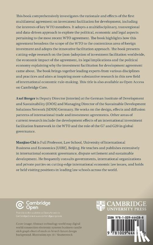  - The Making of an International Investment Facilitation Framework