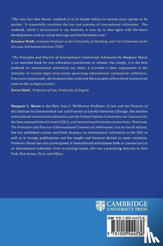 Moses, Margaret L. (Loyola University Chicago) - The Principles and Practice of International Commercial Arbitration