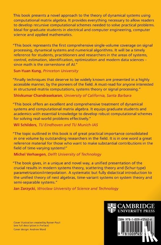 Dewilde, Patrick (Technische Universitat Munchen), Diepold, Klaus (Technische Universitat Munchen), Van der Veen, Alle-Jan (Technische Universiteit Delft - Time-Variant and Quasi-separable Systems
