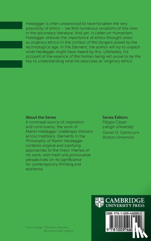 O'Brien, Mahon (University of Sussex) - Heidegger on Ethics